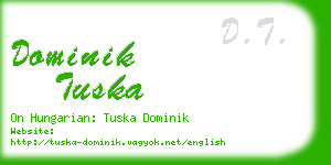 dominik tuska business card